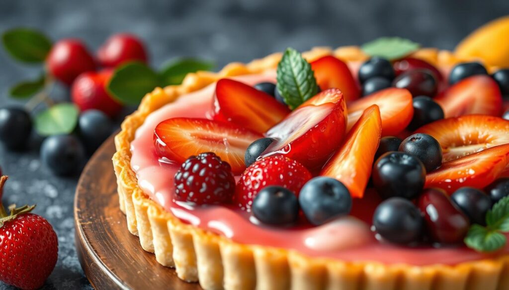 Idealna tarta z kruchego ciasta z owocami