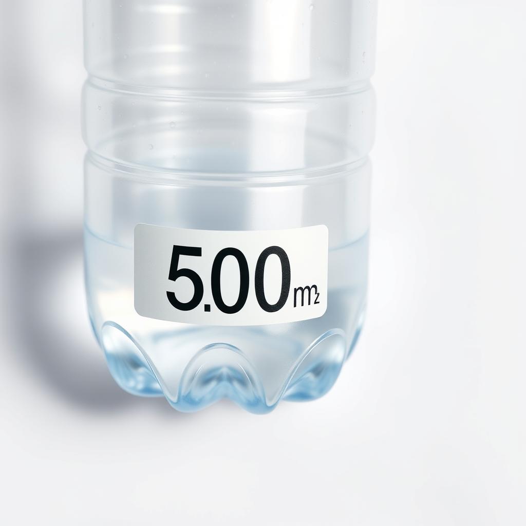 Butelka wody o pojemności 500 cm3 (0,5 litra)