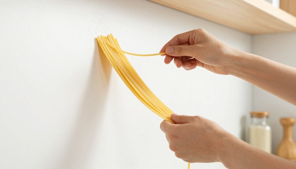 jak sprawdzić czy makaron jest ugotowany - test spaghetti