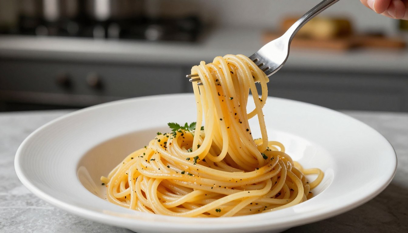 makaron al dente co to znaczy - talerz z idealnie ugotowanym spaghetti