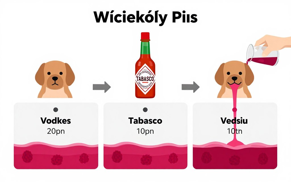 Diagram pokazujący warstwy wściekłego psa drink