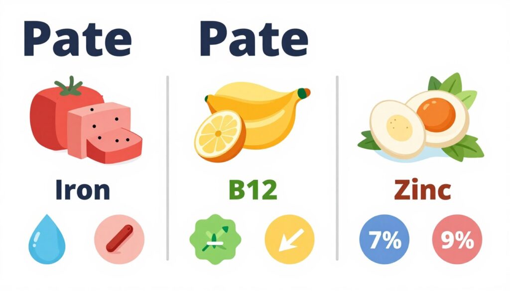 Witaminy i minerały w pasztecie - infografika