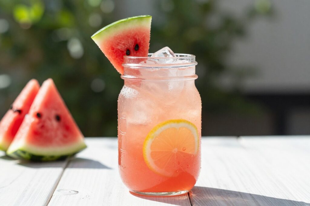 drink z cytrynówką i arbuzem