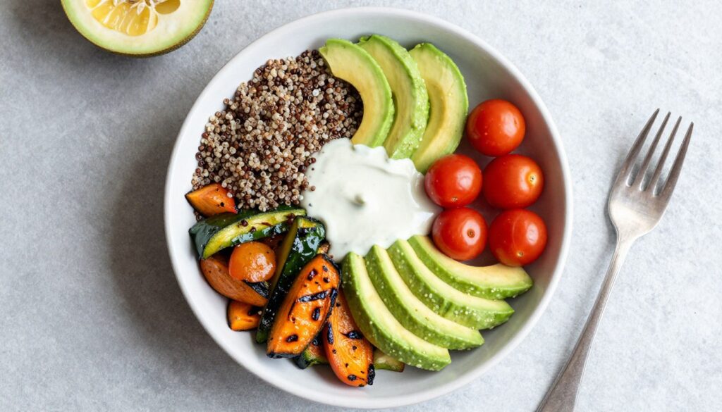 quinoa z warzywami jako pełnowartościowy posiłek