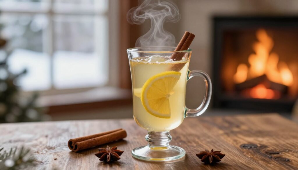 zimowy grzany drink z cytrynówką