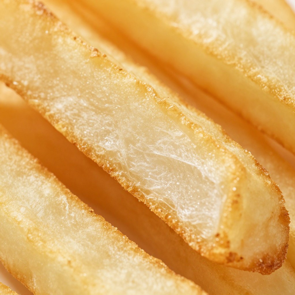 Zbliżenie na grubość frytek stekowych